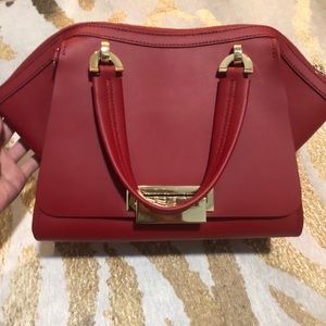 EUC Zac Posen mini Eartha satchel red